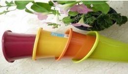 日本愛麗思花盆*IRIS*彩色花盆5/6 橙/紫/黃/綠